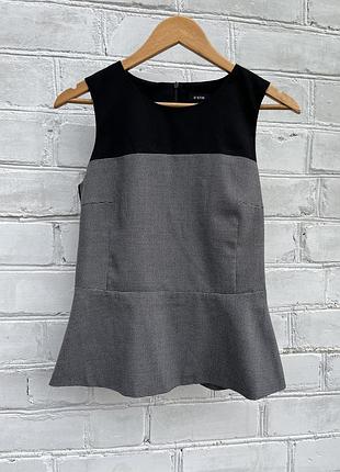 Топ, житет з баскою в гусячу лапку s ostin