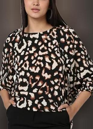 Блуза, рубашка леопардовый принт женская tu натуральная. состояние идеальной ткани хорошего качества вискоза.