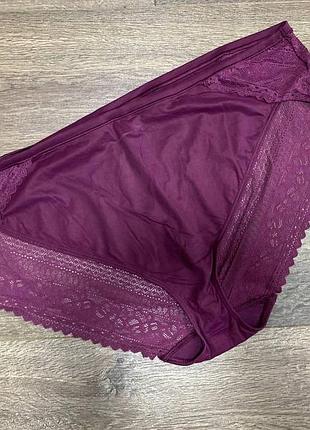 Кружевные бесшовные трусики большой размер