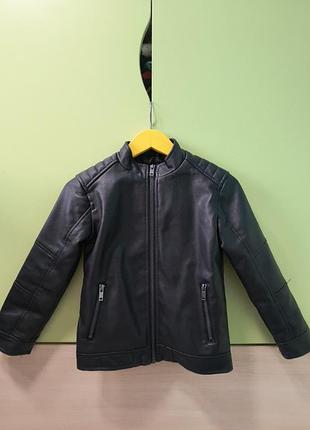 Детская кожаная куртка, байкерская куртка, куртка из экокожи