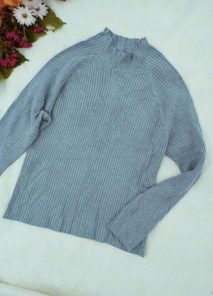 Мягкий теплый вискозный гольф, водолазка,"лапша",s-l,gina