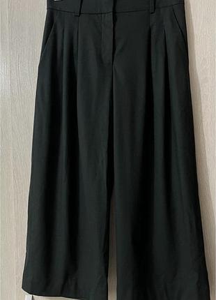 Cos штани вовна висока посадка широкі вкорочені