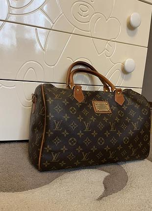 Louis vuitton сумка кожаная speedy шоппер