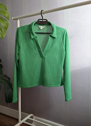 Свитер ажурный