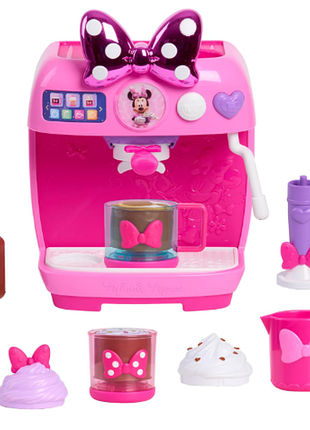 Набор disney jr. minnie mouse rise &amp; shine bowrista, 10-дюймовая игровая эспрессо-машина, для детей старше 3-х лет