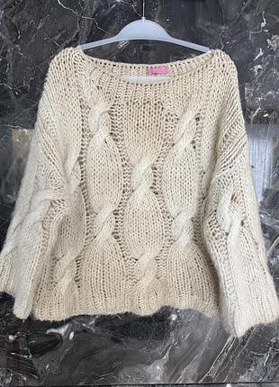 Стильный свитер имталия с шерстью и альпакой