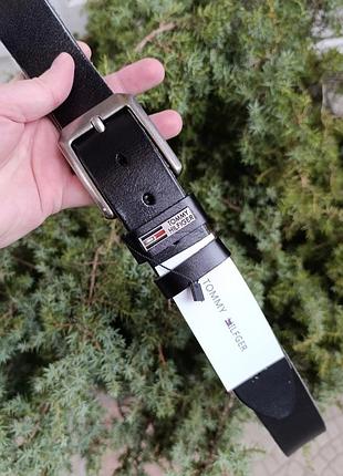 Ремінь чоловічий шкіряний чорний