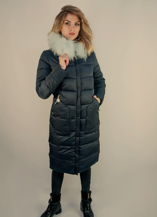 Пальто женское зимнее damader.1 фото