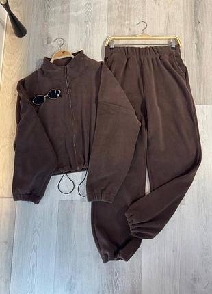 Теплий флісовий костюм🩶