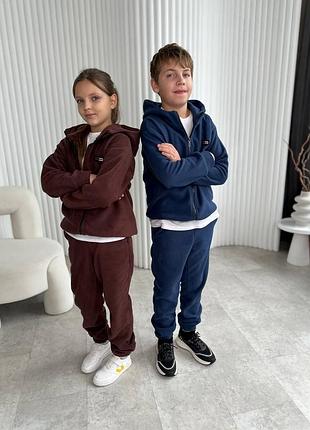 Костюм детский из теплого флиса ❤️‍🔥 
122–128, 134–140 — 146–152, 158–164 —