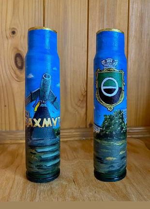 Сувенирная росписная гильза «бахмут», 16см