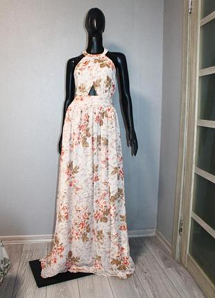 Шифоновое макси платье