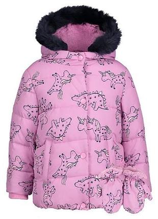 Зимняя куртка для девочки от george 1-1.5р