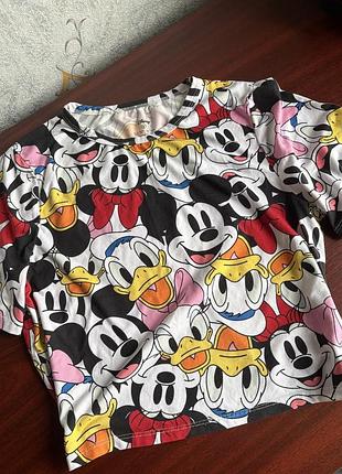 Укороченая футболка disney