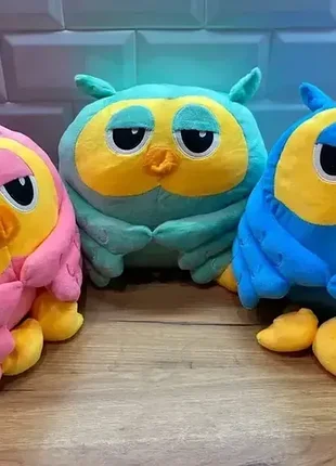Мягкая игрушка happy baby сова плед-подушка трансформер 3 в 1