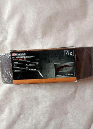 Наждачная бумага pbsz 533/4а1 parkside коричневый для дерева 8353