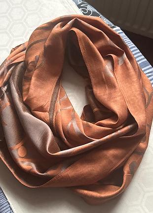 Шикарний шовковий двустороній хомут( шарф)