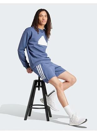 Шорти чоловічі adidas future icons 3-stripes blue ir9199