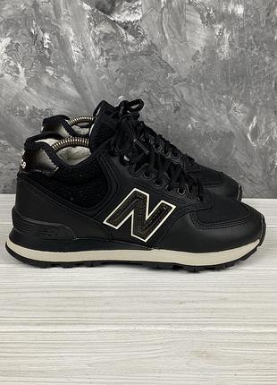 Зимние кожаные кроссовки new balance 574н 40/25.5 см