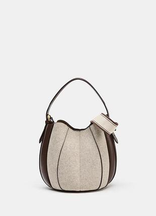 Сумка-мішок тканинна зі строчками