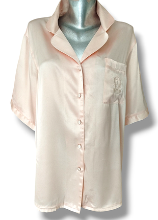 Женская пижамная рубашка для дома, атласная домашняя рубашка