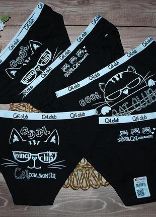 Набор 5 шт подростковые трусики 14-15 донелла donella котик
