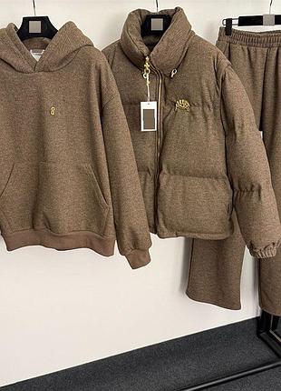 Спортивний костюм schiaparelli трійка куртка, штани та худі