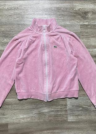 Кофта lacoste velour vintage y2k zip