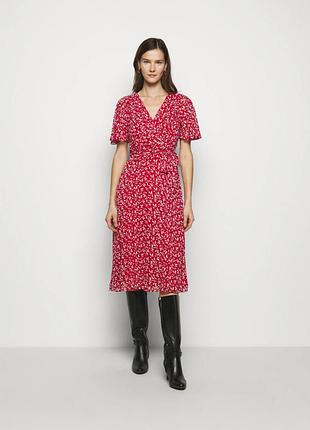 Стильна сукня в квітковий принт ralph lauren квіти пояс шифон