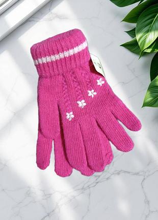 Зимние перчатки для девочки