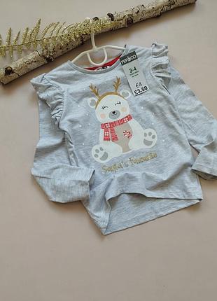 💜 котоновий, красивий регланчик для дівчинки від бренду 💞 pepco