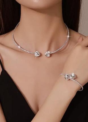 Комплект прикраси чокер +браслет