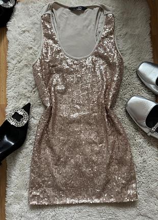 Майка ellen amber золоті паєткі