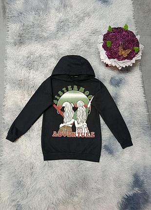 Теплый худи свитшот толстовка кофта девочке на 9-10 г