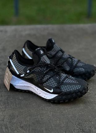 Стильні кросівки nike acg mounth low black white gore-tex