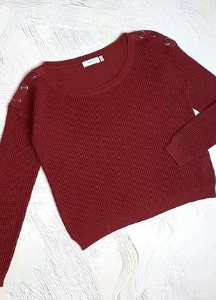 💝1+1=3 фірмовий жіночий светр бордо yessica, розмір 46 - 48
