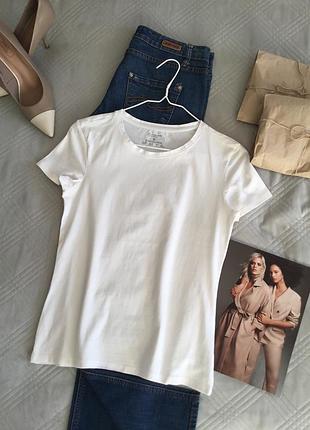 Белая футболка хлопок