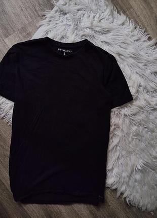 Крута чорна базова футболка на зріст 158-170 см primark розмір s
