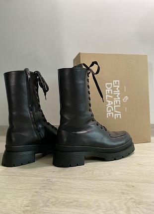 Нові чоботи жіночі шкіряні emmelie delage українського бренду