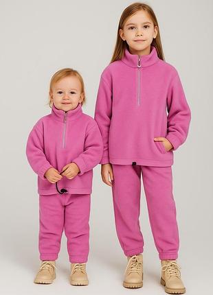 Флісовий дитячий та підлітковий спортивний костюм зріст 98см-158см