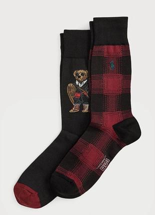 Шкарпетки чоловічі з ведмедиком ralph lauren носки поло с мишкой ральф лорен с мишками