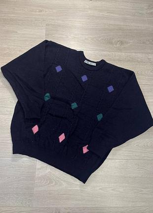 Винтажный шерстяной свитер lyle scott scotland