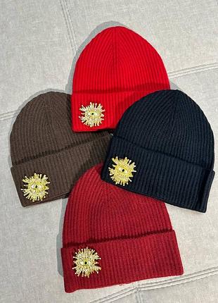 Брендова жіноча зимова шапка скіапареллі