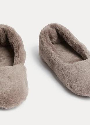 Тапочки комнатные меховые primark новые