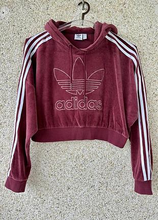 Велюрове вкорочене худі 5