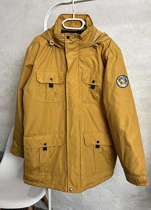 Зимняя мужская теплая куртка парка atlas for men размер l л горчичный цвет пуховик