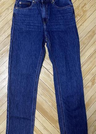 Плотні сині джинси с-м h&m