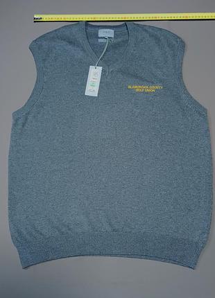 Плечи 48 см m&amp;s collection size xlarge standard pure cotton серая жилетка