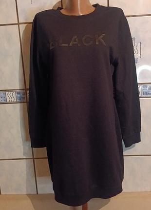 Платье-свитшот с принтом