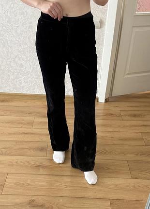 Велюрові прямі штани